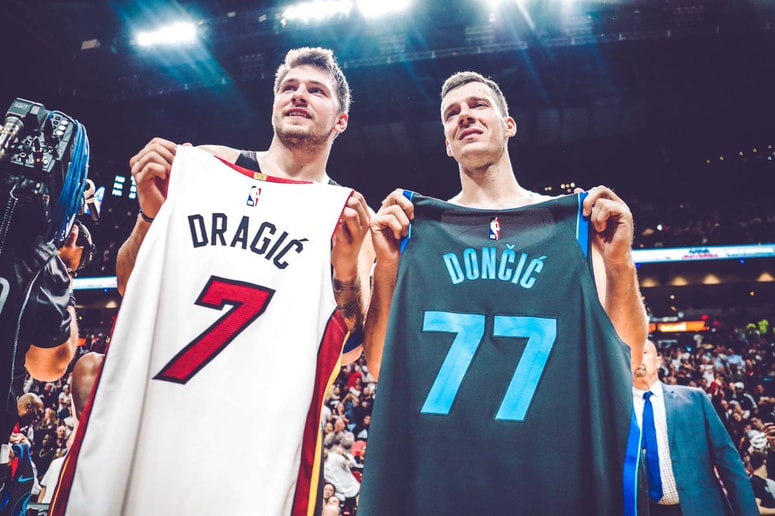 Luka Dončič in Goran Dragič 