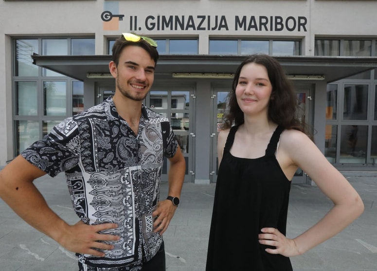 Jakob Brglez in Žana Ivana Halužan Sagadin bosta študij nadaljevala v Mariboru. 