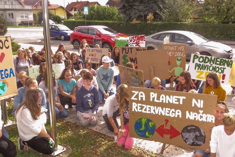 Podnebni štrajk v Brežicah
