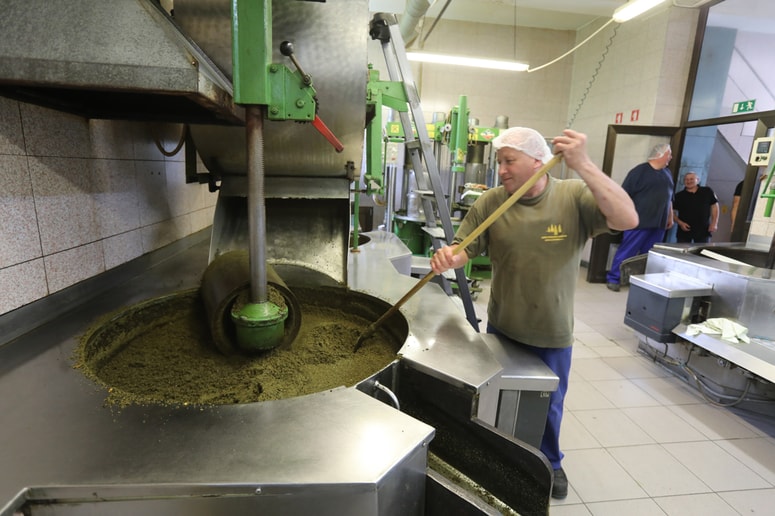 V Oljarni Fram danes dela deset zaposlenih. Olje pridelujejo še po stari recepturi. 