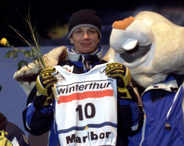 Nataša Bokal na Zlati lisici leta 2002.