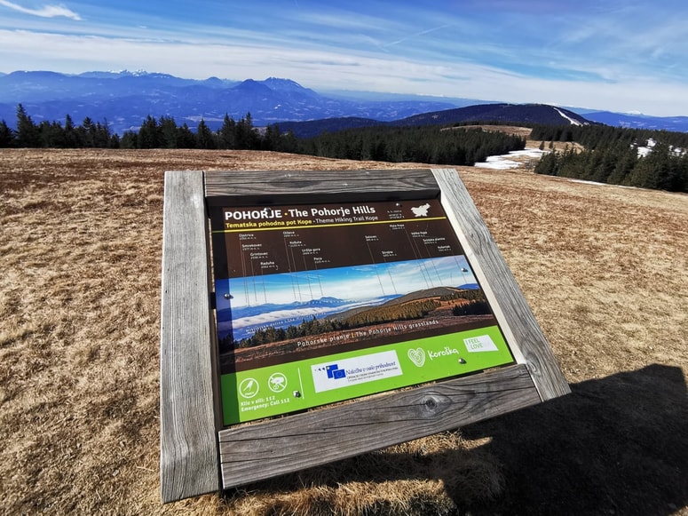 Srednje zahtevna pot doseže tudi najvišjo točko poti - Črni vrh.