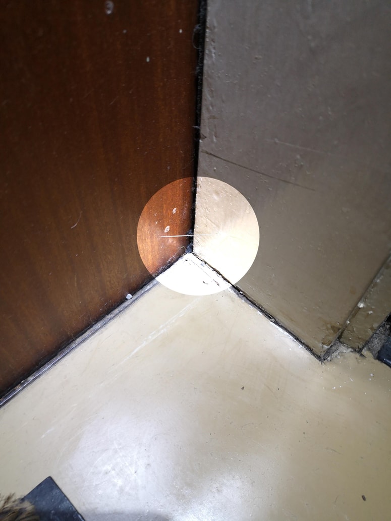 Nitka, s katero vlomilci ugotovijo, ali je kdo doma. 