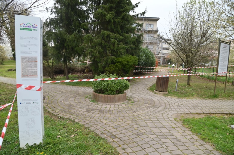 Ljutomerski park, ob katerem je tudi dom starejših. 
