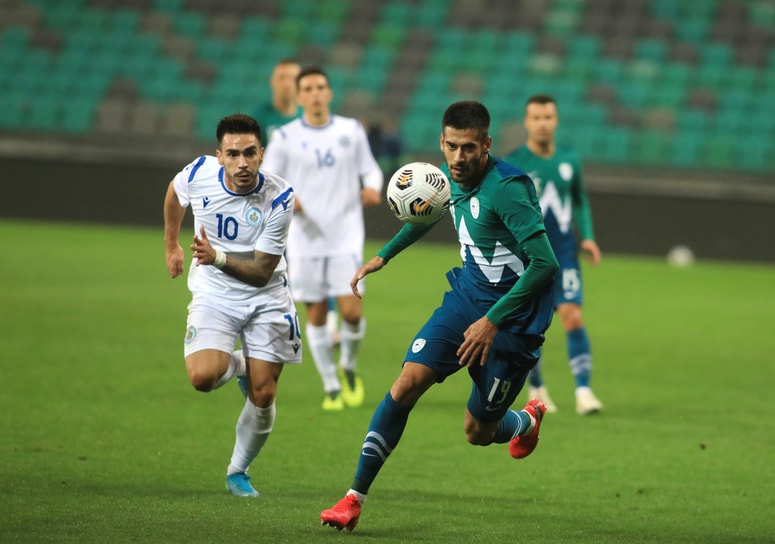 Mario Jurčevič je na debiju za člansko reprezentanco odigral celotno srečanje.