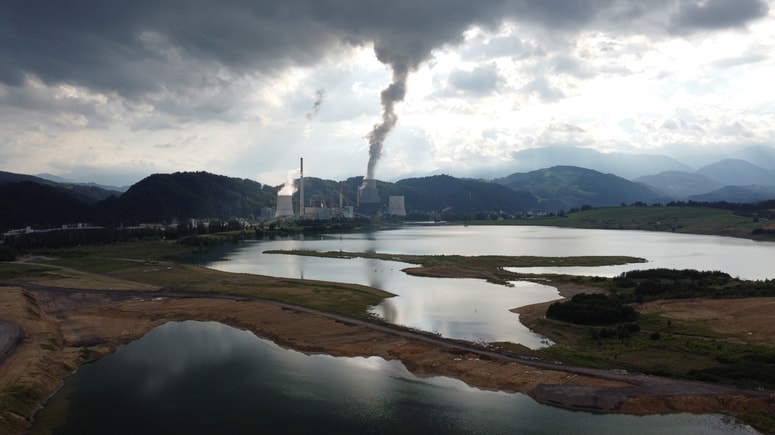 Pregrada z jezerci med Velenjskim in Šoštanjskim jezerom 
