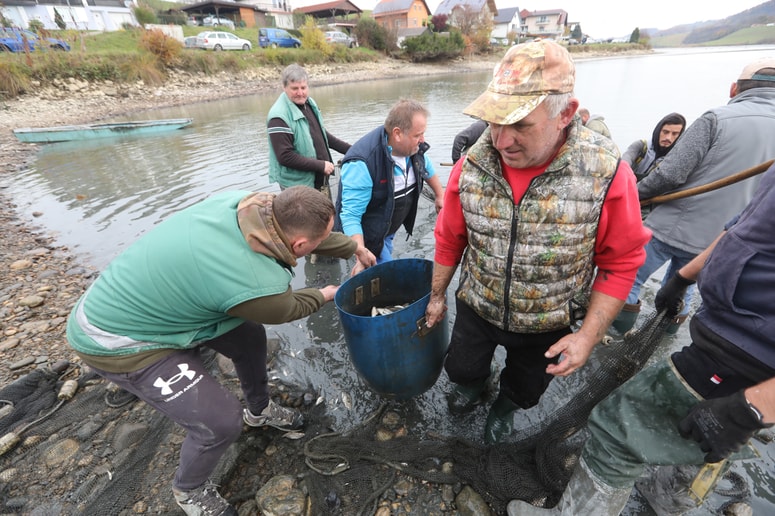 Glavna fotografija članka:(FOTO) V zgornjem Perniškem jezeru bodo "prečesali" ribe