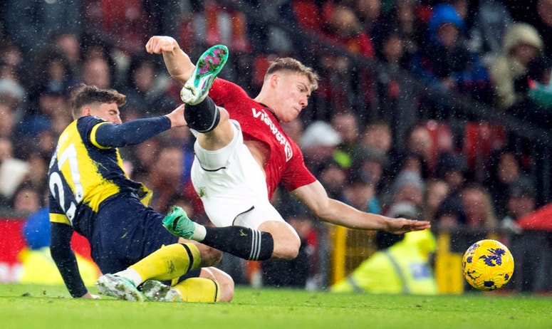 Unitedov napad z Rasmusom Hojlundom na čelu v ligi prvakov deluje povsem spodobno, a v obrambi pošteno šepa. 