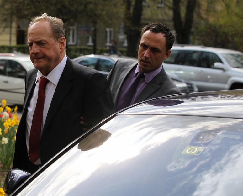 Ivan Zidar leta 2012 pred sodiščem zaradi zadeve Čista lopata