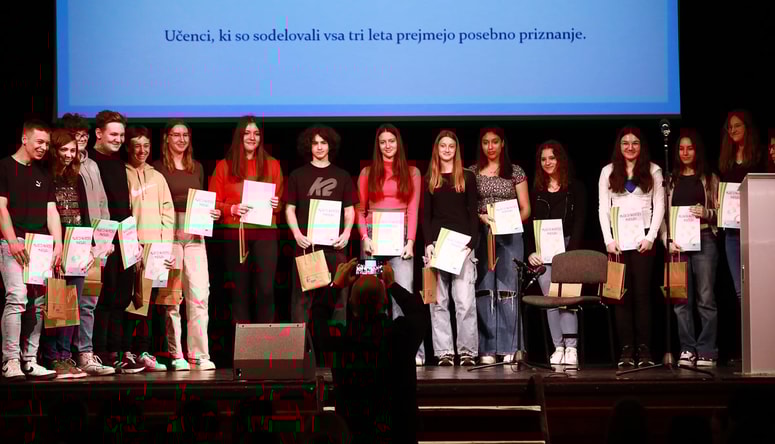 Učenci, ki so na natečaju Mladi za napredek Maribora sodelovali vsa tri leta 