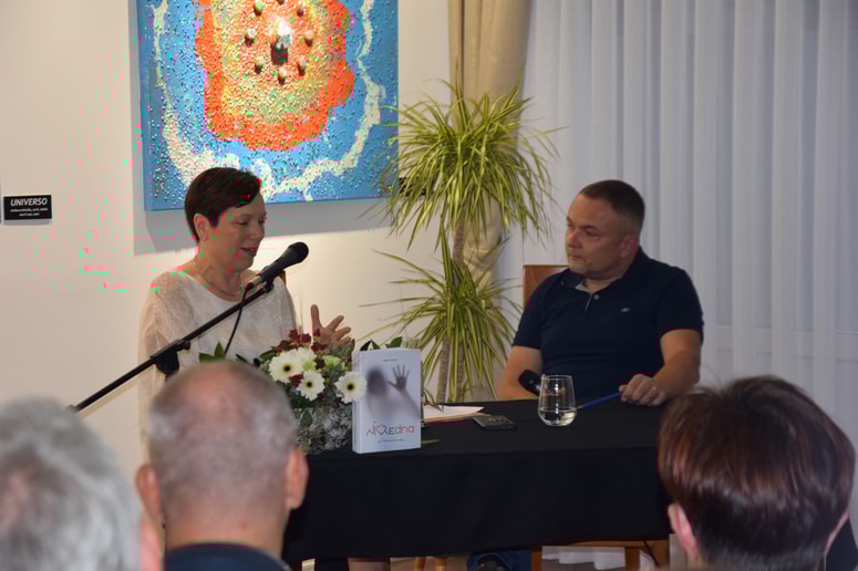 Predstavitev knjige Ničvredna v Ljutomeru. 