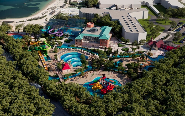 Glavna fotografija članka:Konec junija se odpira razširjeni Aquapark Dalmatia, jeseni še zaprti bazeni