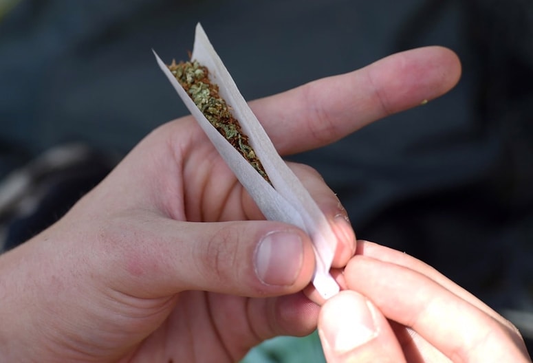 Avstrijec je policistoma ponudil marihuano.