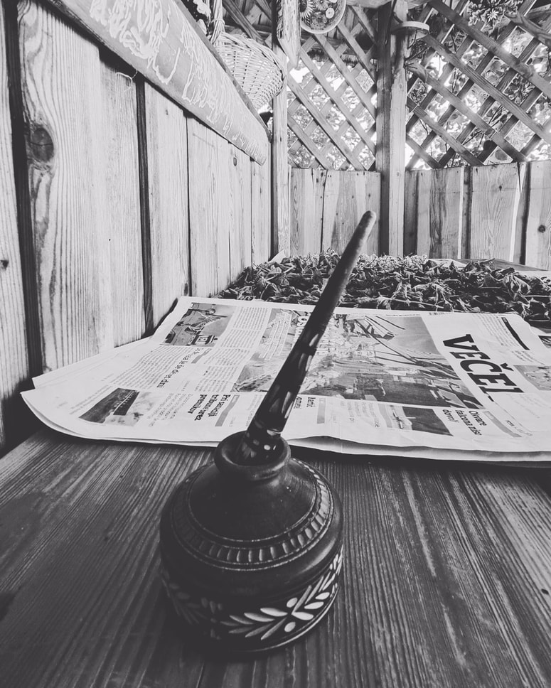 Časopis Večer, pero, uta 