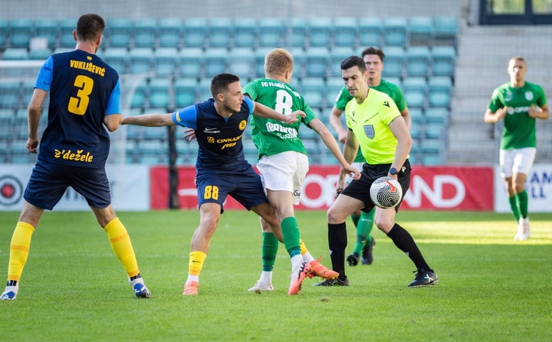 Slovenski prvaki so v prvem krogu brez težav preskočili estonsko Floro.