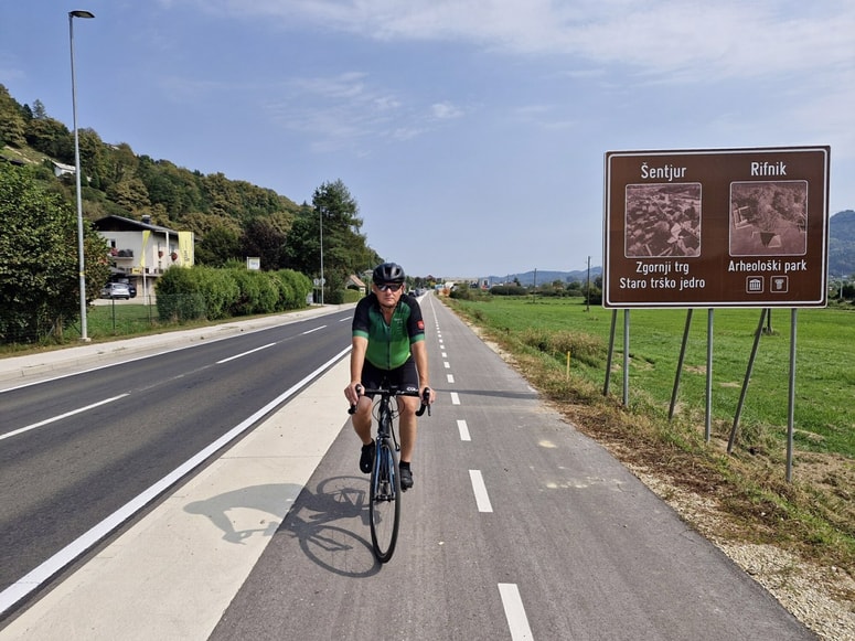 Šentjurski župan Marko Diaci je progo, ki je končana že dva meseca, že nekajkrat prevozil. 