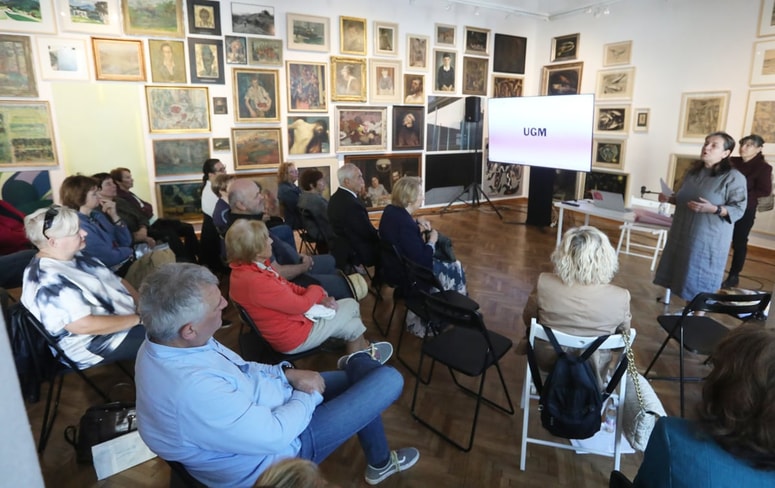 Dobro obiskana Umetnostna galerija Maribor na prvem iz serije pogovorov Moj arhiv 