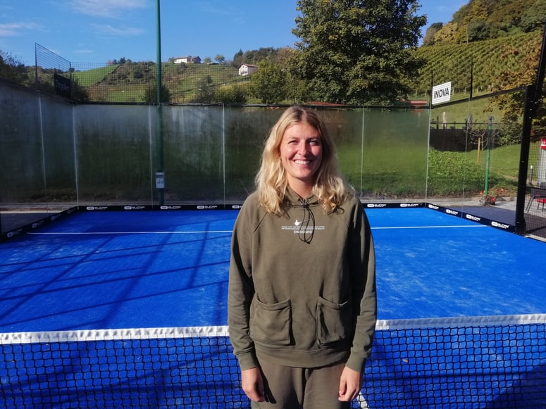 Pija Brglez, nekdanje prvakinja v tenisu, sedaj v padlu 