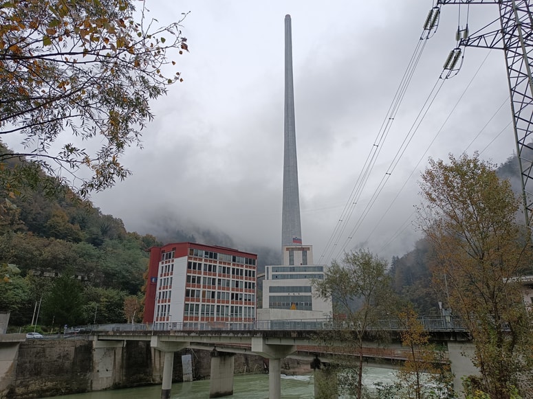 Trbovlje, najvišji dimnik v Evropi 