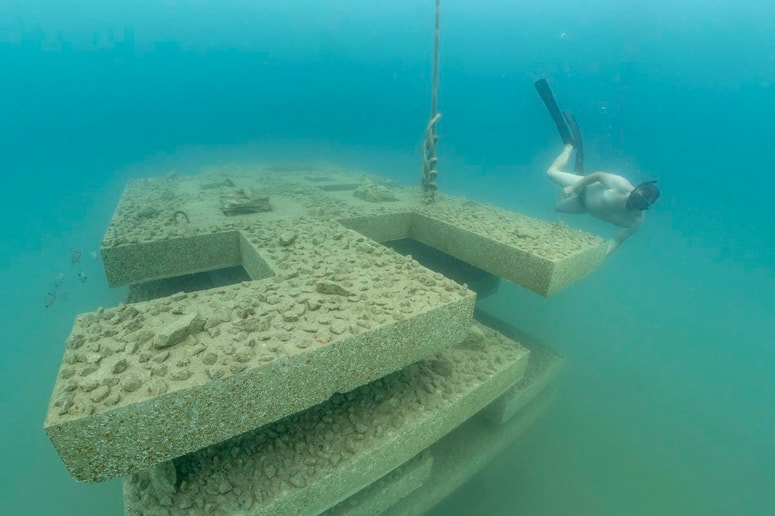 YouSea z umetniško instalacijo pod morsko gladino, ki ohranja morske ekosisteme in spodbuja biotsko raznovrstnost, je lanskoletni zmagovalec razpisa.