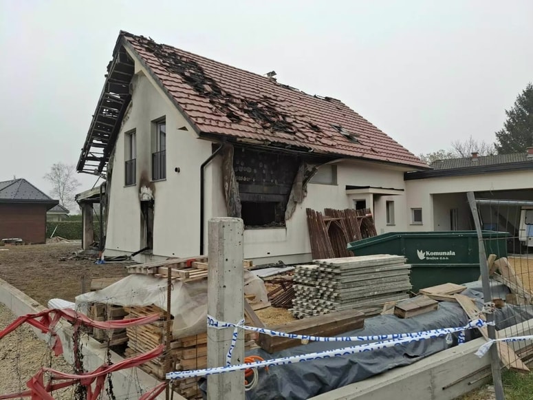 Neznanec je vlomil v hišo brežiškega sodnika in jo zažgal. 