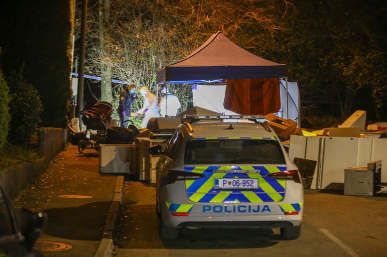 Na koncu ulice Draga v naselju pri Koseškem bajerju v ljubljanski Šiški so našli posmrtne ostanke dojenčka.