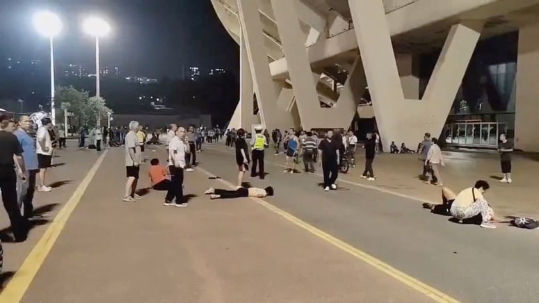 Prizorišče napada v mestu Zhuhai.