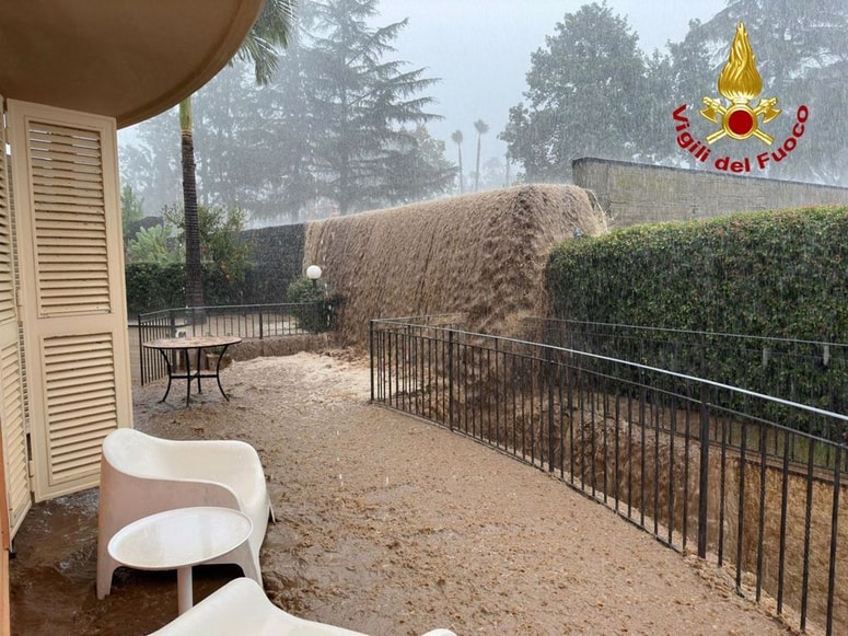 Posledice obilnih padavin na Siciliji 