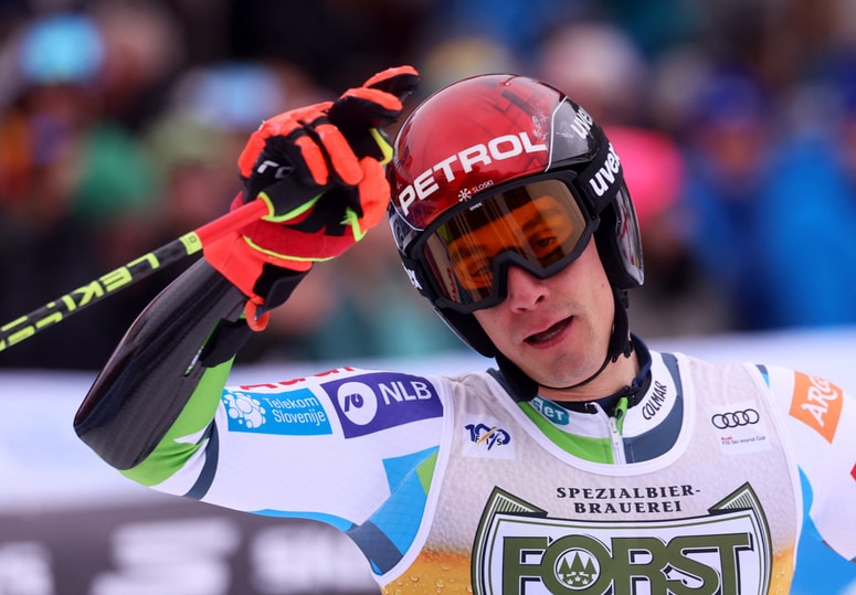 Glavna fotografija članka:Žan Kranjec v Schladmingu z odličnim izhodiščem za napad na stopničke
