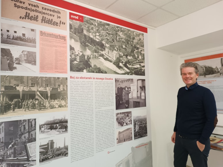 Borut Batagelj ob novi razstavi Zgodovinskega arhiva Celje #dekade40. 