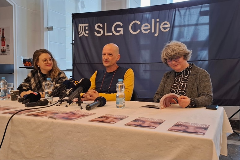 Z leve selektorica tekmovalnega programa Tereza Gregorič, upravnik celjskega gledališča Miha Golob in selektorica spremljevalnega programa Mojca Redjko 