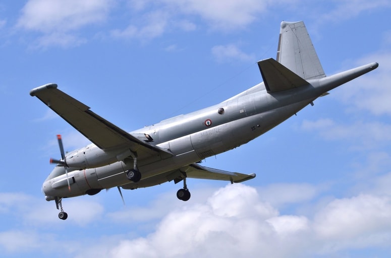 Tarča ruskega ustrahovanja je bilo francosko vojaško letalo Atlantic 2.