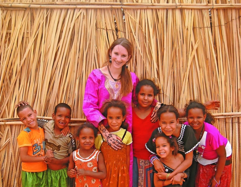 Najsrečnejša je v naravi in med Tuaregi. 