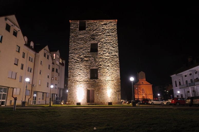 Čeligijev stolp, pomnik, srednjeveške zgodovine. 