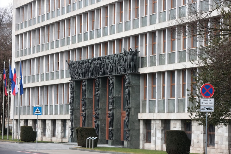 Policisti so mlajšega moškega prestregli na rentgenu pri vhodu v državni zbor, ko je naprava pokazala, kaj skriva v nahrbtniku.