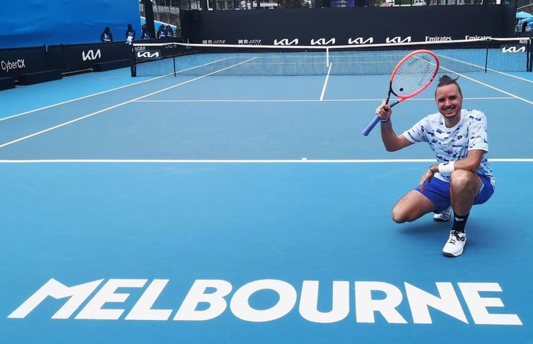 Marino Kegl se je hitro spoprijateljil z igrišči v Melbournu. 