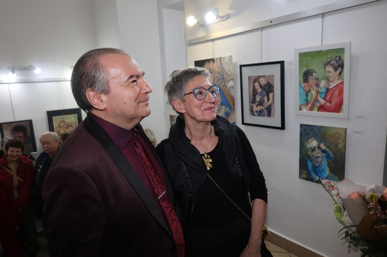 Mario Berdič Codella in Vera Kovačević na odprtju razstave