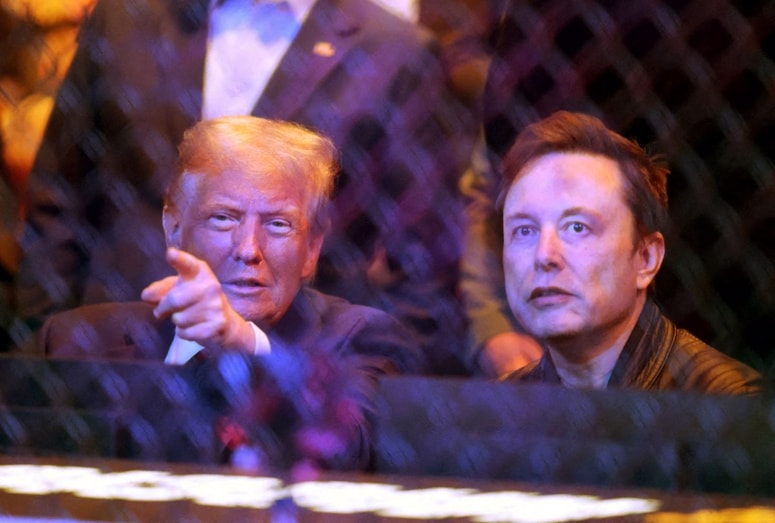 Zavezništvo traja: Donald Trump in Elon Musk.