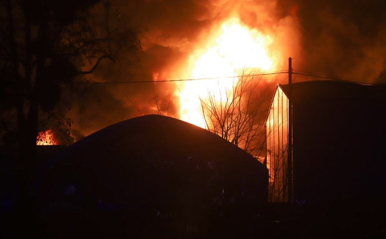 Zagorelo je v zgodnjih jutranjih urah minule sobote. Fotografija je simbolna. 