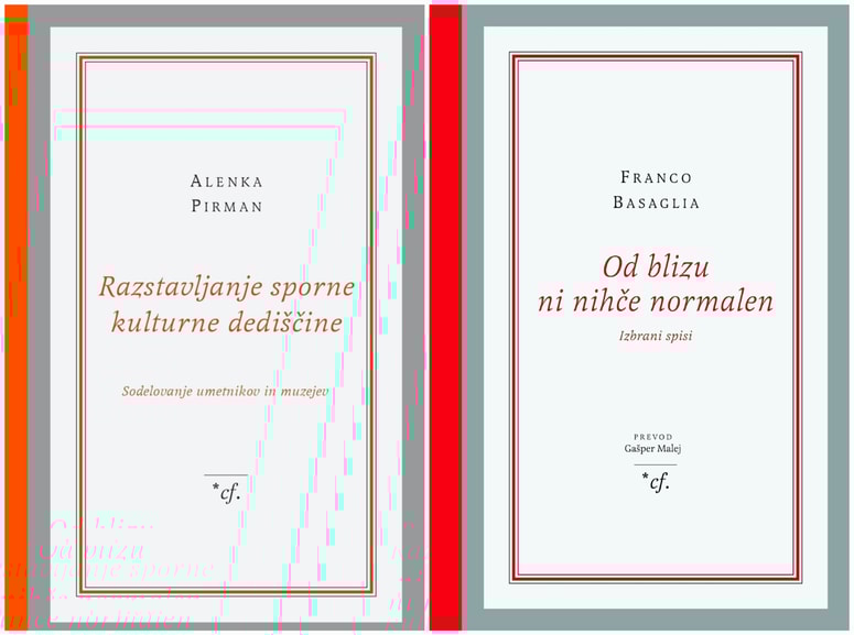 Knjige založbe /*cf bodo še naprej sledile prepoznavnemu oblikovanju.