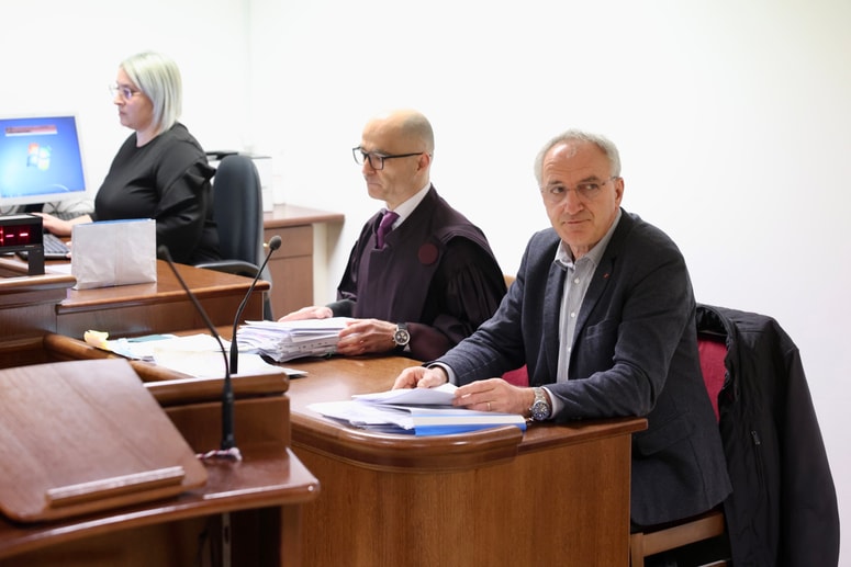 Bojan Veselinovič in njegov odvetnik Klavdij Jožef Novak