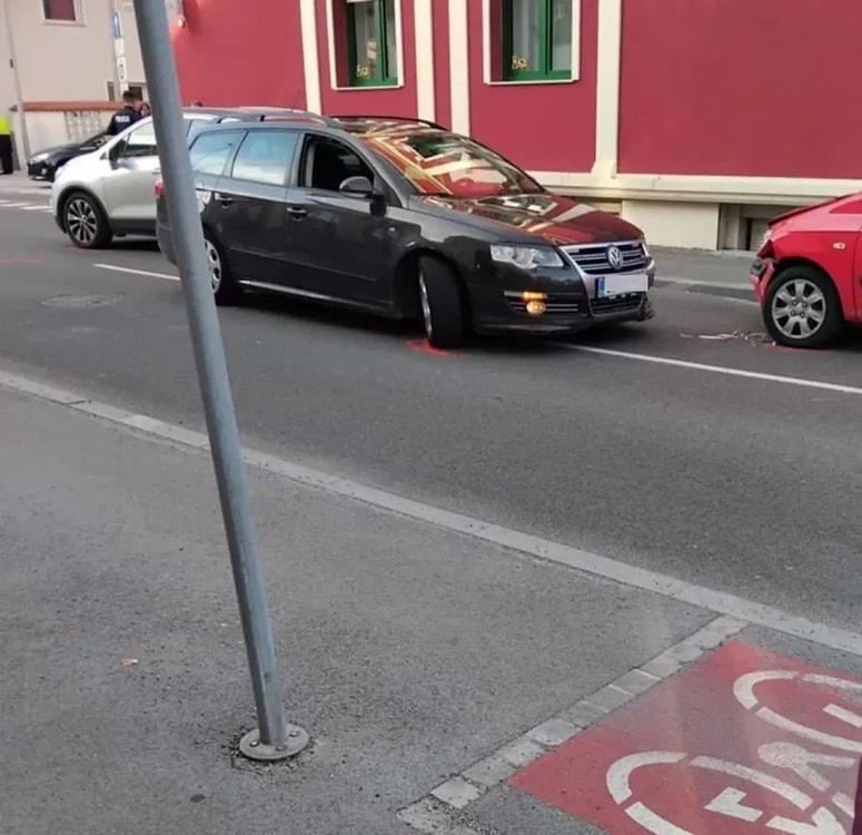 Nesreča v križišču Vodnikove ceste in Scopolijeve ulice