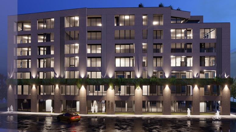 To je delovna verzija, kako bo videti Centrum Palace, končna podoba bo drugačna. 