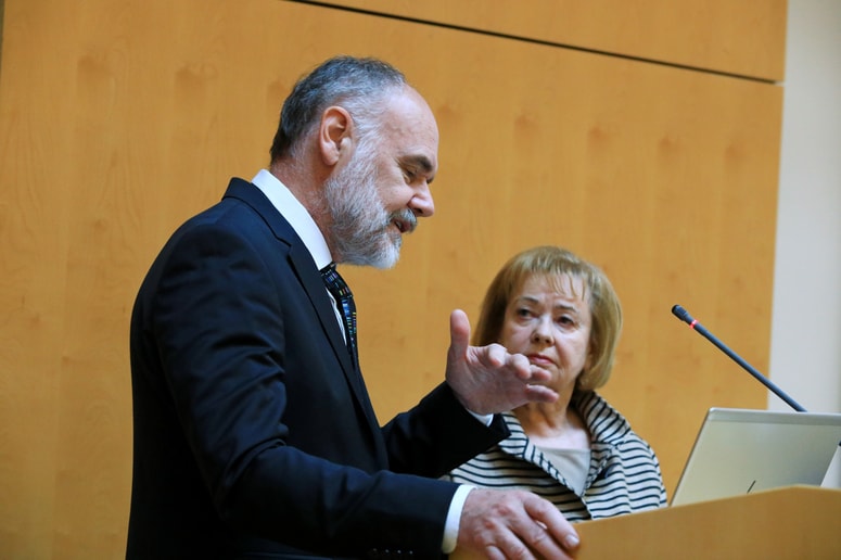 Roman Jerala in Jelka Reberšek Gorišek 