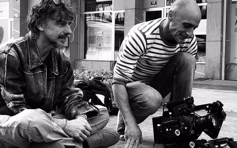 Jan Cvitkovič na snemanju nagrajenega filma Gram srca