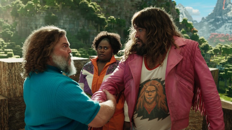 Jack Black, Danielle Brooks in Jason Momoa v filmu Minecraft 