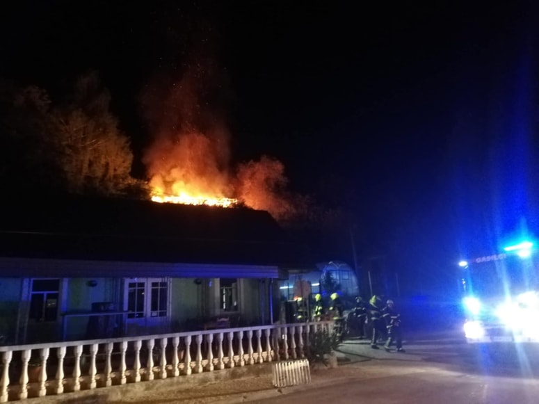 Požar v Velikih Malencah 