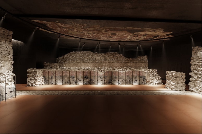 Tako bo, ko bo končno urejena, videti del Stare grofije v Celju, v katerem so našli dobro ohranjene freske iz 1. stoletja. 