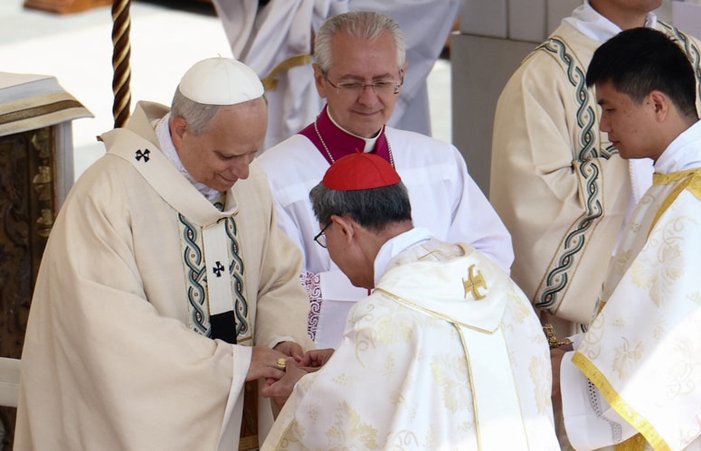 Glavna fotografija članka:(VIDEO) Leon XIV. prejel papeške insignije in obsodil sistem, ki izkorišča naravo in revne