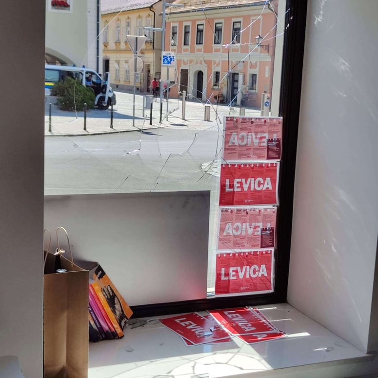 Napad na sedež Levice v Mariboru 